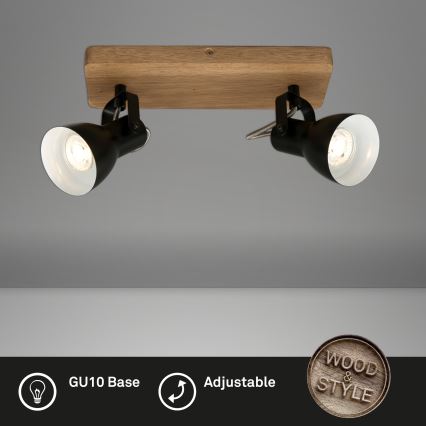 Briloner 2902-025 - Akcentinis apšvietimas SPOT 2xGU10/35W/230V