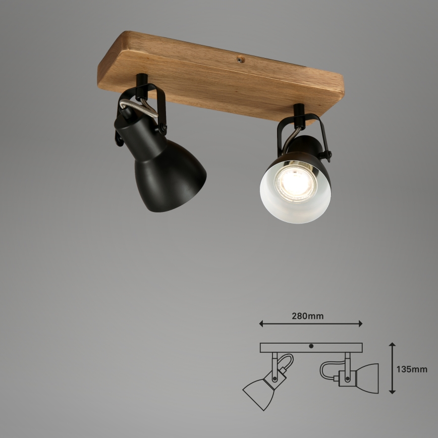 Briloner 2902-025 - Akcentinis apšvietimas SPOT 2xGU10/35W/230V