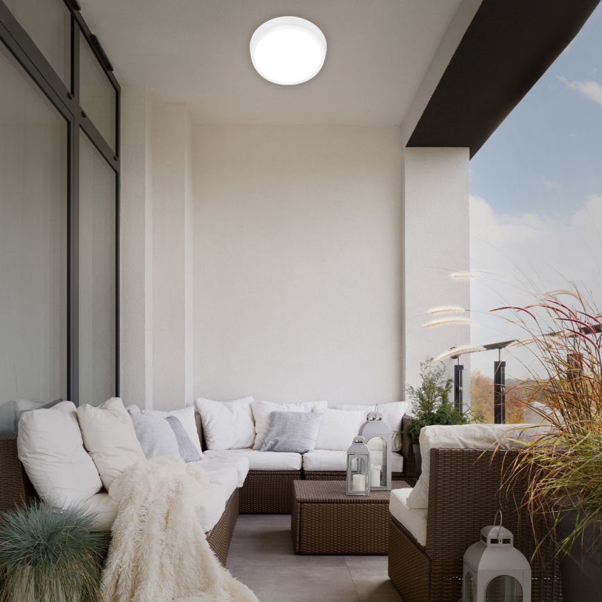 Briloner 3018-016 - LED lubinis lauko šviestuvas HAGEN LED/24W/230V 4000K IP44 balta