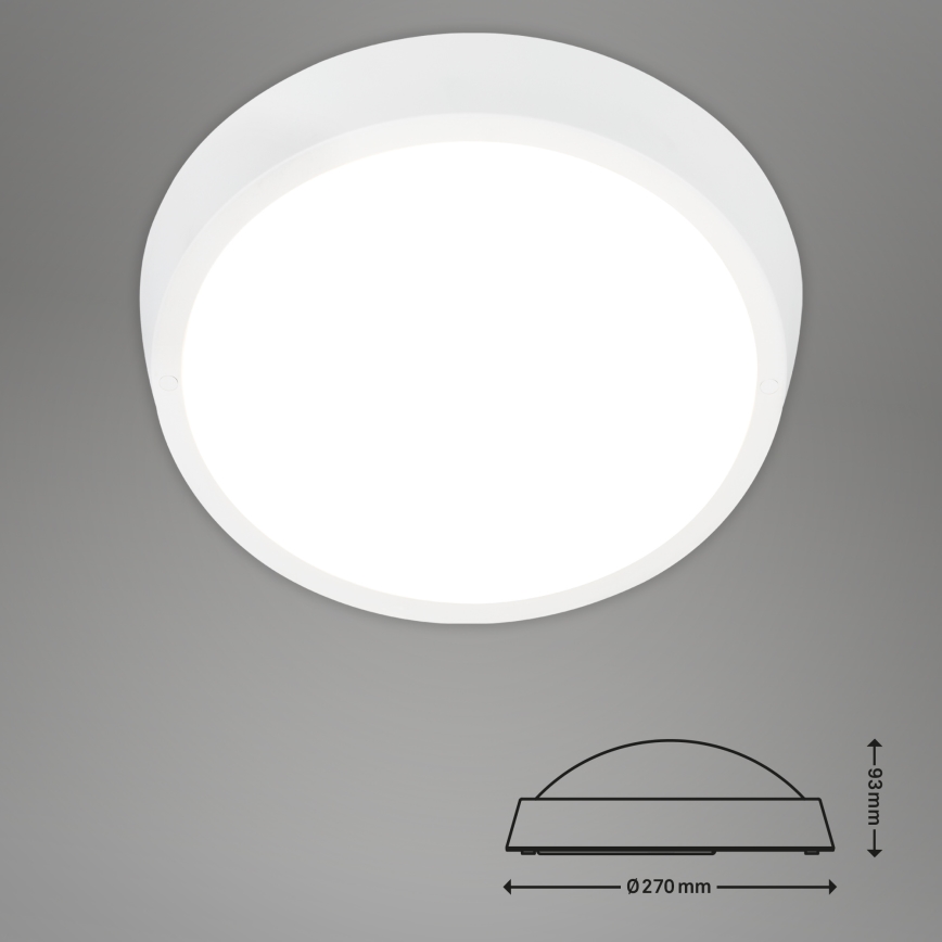 Briloner 3018-016 - LED lubinis lauko šviestuvas HAGEN LED/24W/230V 4000K IP44 balta