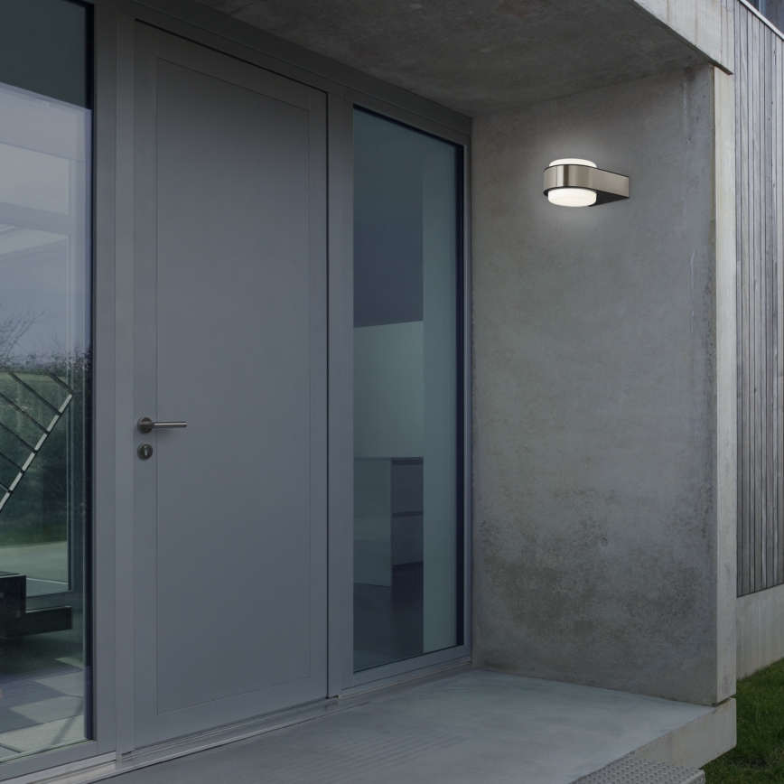 Briloner 3035-012- LED sieninis lauko šviestuvas HANAU LED/6,5W/230V IP44 matinis chromas