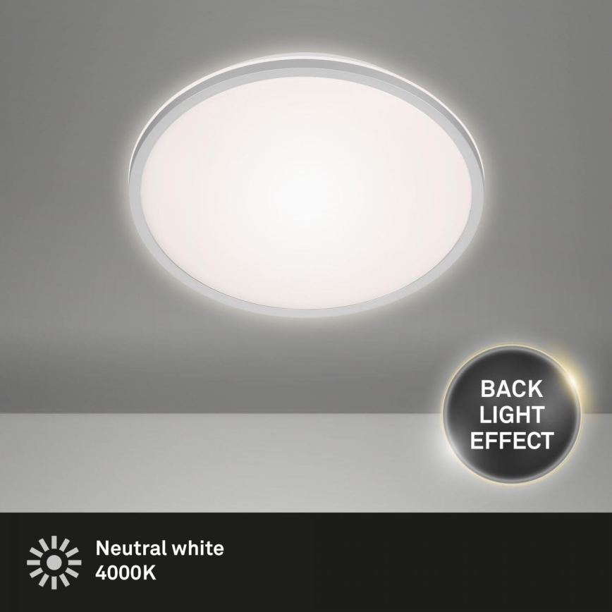 Briloner 3046-014 - LED lubinis šviestuvas LED/15W/230V 4000K diametras 28 cm sidabras