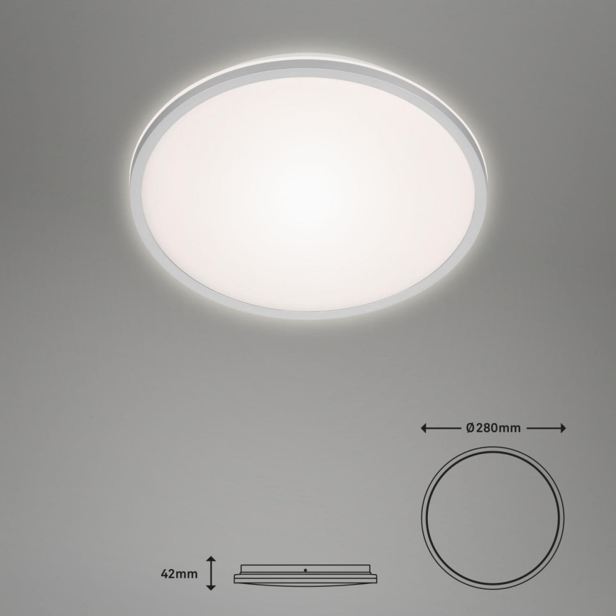 Briloner 3046-014 - LED lubinis šviestuvas LED/15W/230V 4000K diametras 28 cm sidabras