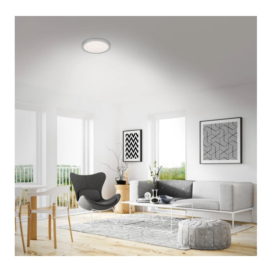 Briloner 3048-014 - LED Lubinis šviestuvas RUNA LED/18W/230V sidabras