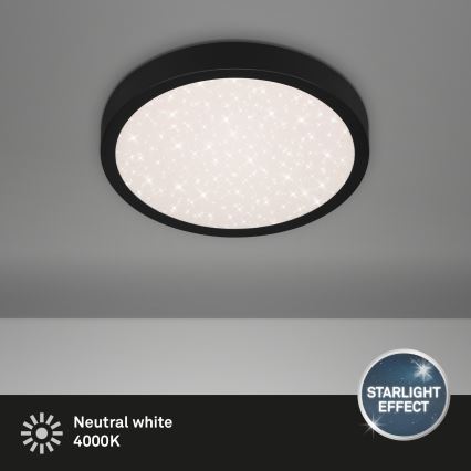 Briloner 3048-015 - LED Lubinis šviestuvas RUNA LED/18W/230V juodas