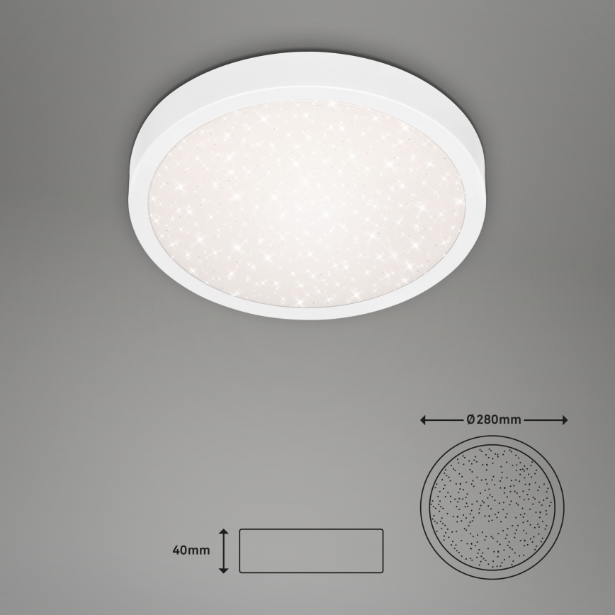 Briloner 3048-016 - LED lubinis šviestuvas RUNA LED/18W/230V balta
