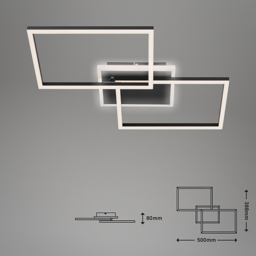 Briloner 3049-015 - LED Pritemdomas lubinis šviestuvas FRAME LED/40W/230V + nuotolinio valdymo pultas