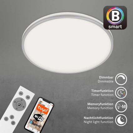 Briloner 3065-014 - Reguliuojamas LED lubų šviestuvas IVY LED/42W/230V Wi‑Fi Tuya Ø 49 cm + nuotolinis pultas