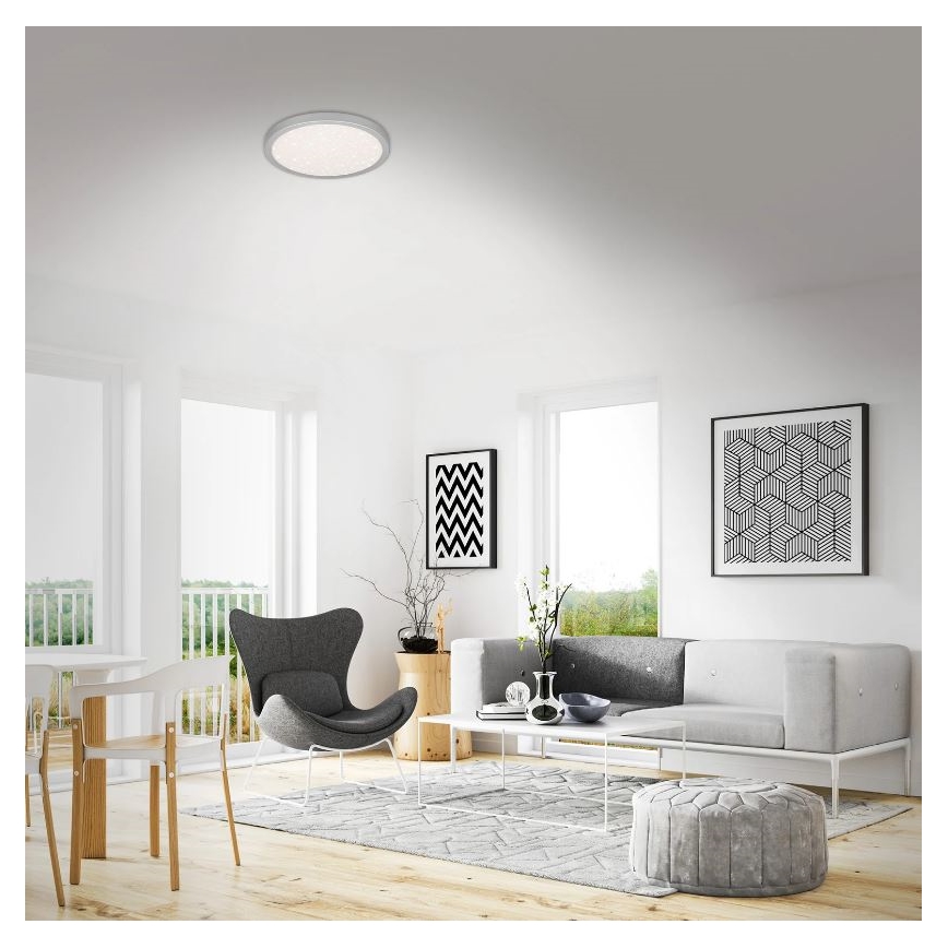 Briloner 3071-014 - LED lubinis šviestuvas RUNA LED/24W/230V sidabras
