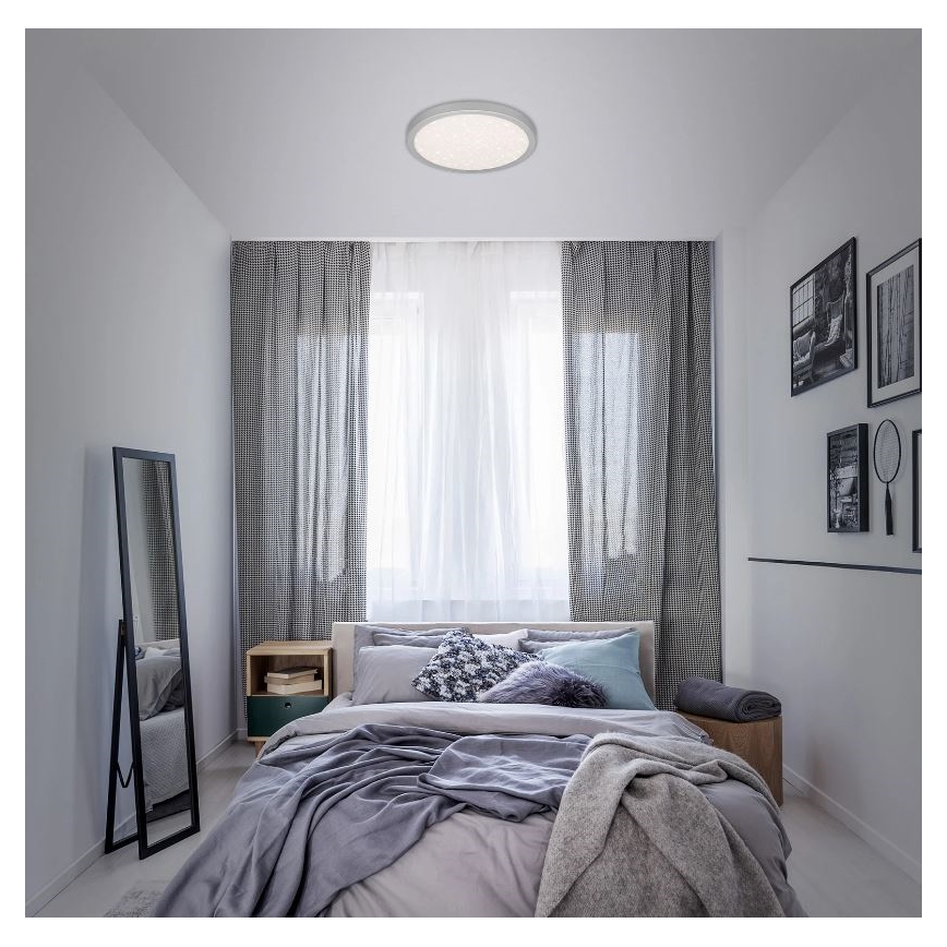 Briloner 3071-014 - LED lubinis šviestuvas RUNA LED/24W/230V sidabras