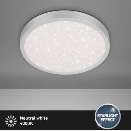 Briloner 3071-014 - LED lubinis šviestuvas RUNA LED/24W/230V sidabras