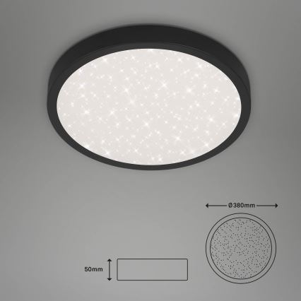 Briloner 3071-015 - LED lubinis šviestuvas RUNA LED/24W/230V juoda