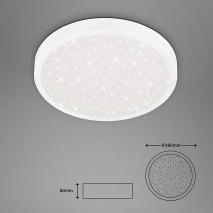 Briloner 3071-016 - LED lubinis šviestuvas RUNA LED/24W/230V 4000K diametras 38 cm balta