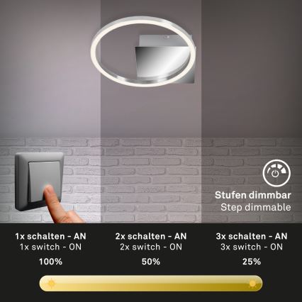 Briloner 3106-018 - LED Reguliuojamas lubinis šviestuvas FRAMES LED/7,5W/230V