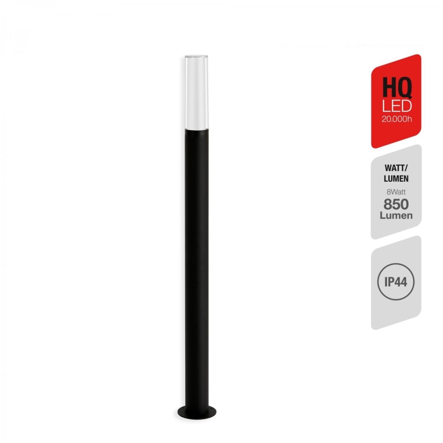 Briloner 311505TF - LED lauko šviestuvas LED/8W/230V IP44 4000K 97 cm juoda