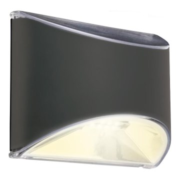 Briloner 3133015 - LED Saulės sieninė lemputė LED/2W/3,7V IP44 3000K 300 mAh