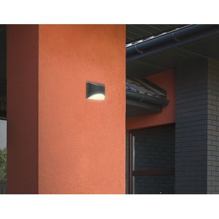 Briloner 3133015 - LED sieninis šviestuvas, įkraunamas saulės energija LED/2W/3,7V IP44 3000K