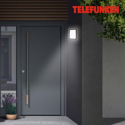 Briloner 313505TF - LED sieninis lauko šviestuvas LED/15W/230V IP44 4000K juoda