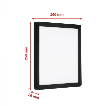 Briloner 313505TF - LED sieninis lauko šviestuvas LED/15W/230V IP44 4000K juoda