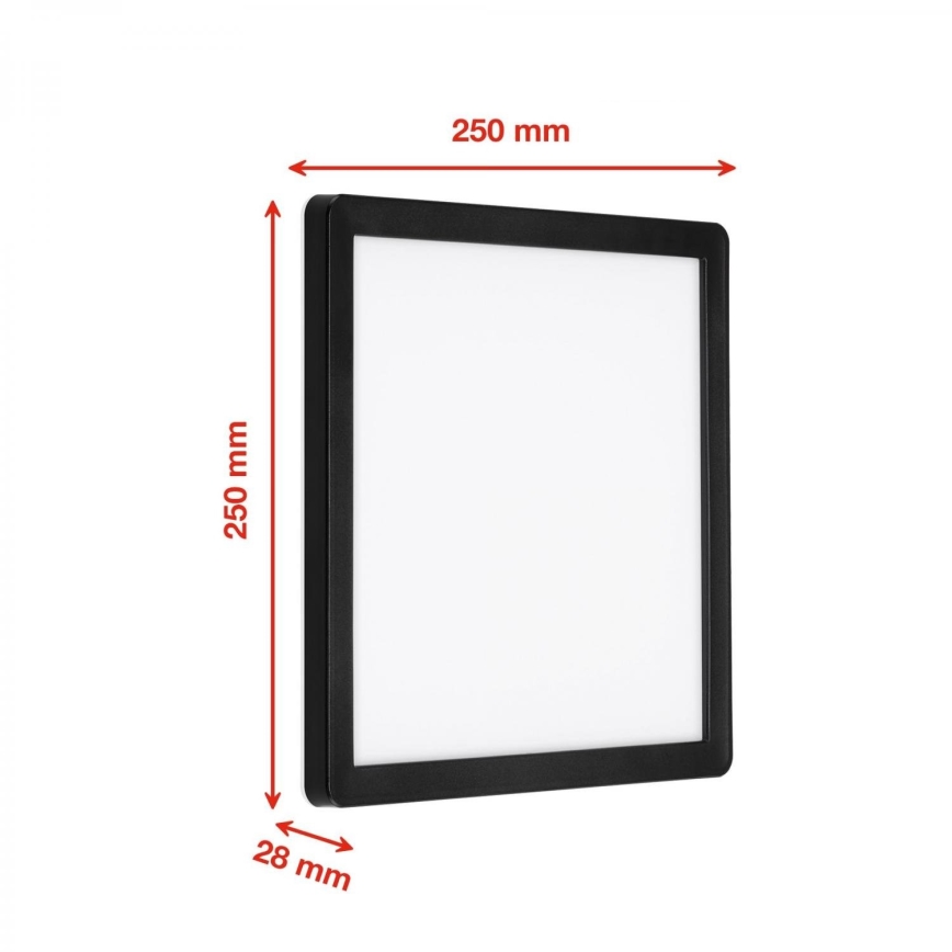 Briloner 313505TF - LED sieninis lauko šviestuvas LED/15W/230V IP44 4000K juoda