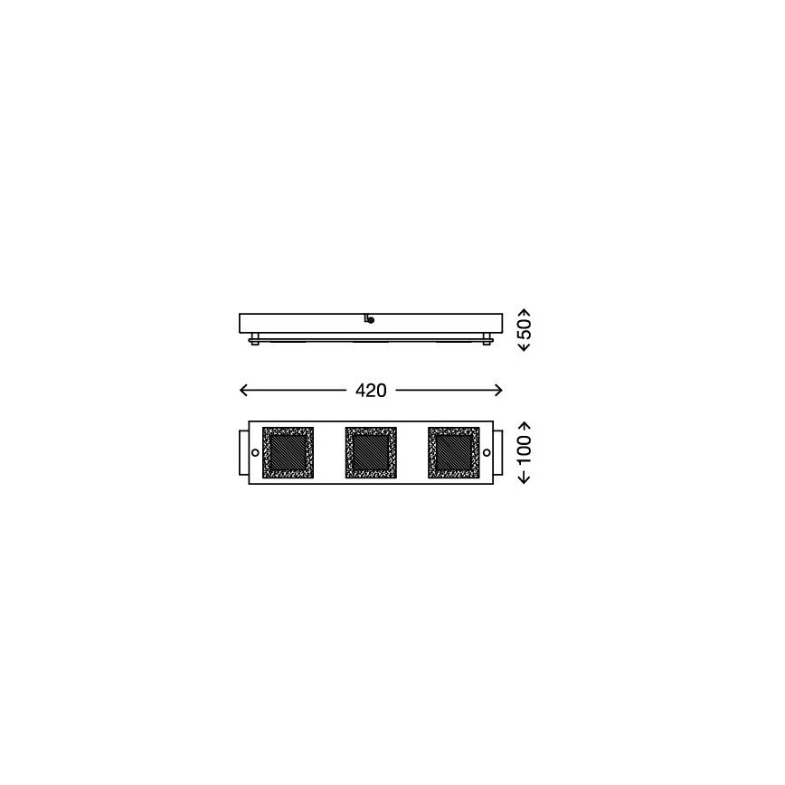 Briloner 3153-038 - LED lubinis šviestuvas PLAZA 3xLED/5W/230V
