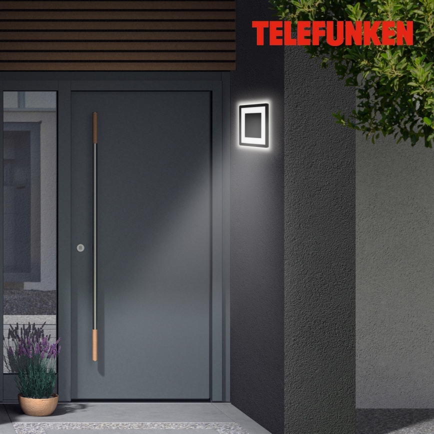 Briloner 315905TF - LED sieninis lauko šviestuvas LED/15W/230V IP44 4000K juoda