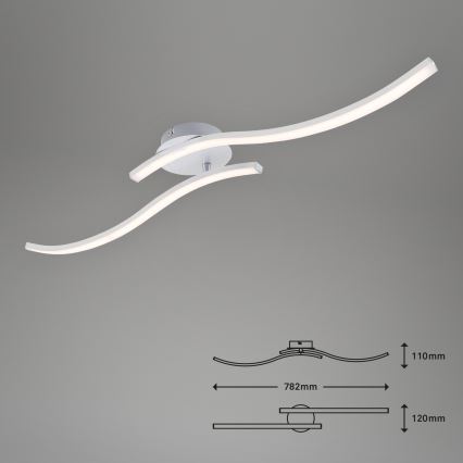 Briloner 3165-029 - LED Ant pagrindo montuojamas sietynas GO 2xLED/9W/230V