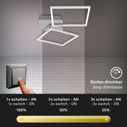 Briloner 3182-018 - LED Pritemdomas lubinis šviestuvas FRAME 2xLED/15,5W/230V