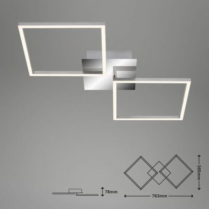 Briloner 3192-018 - LED Lubinis šviestuvas FRAMES 2xLED/16W/230V