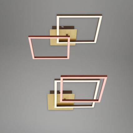 Briloner 3210-017 - LED reguliuojamas lubų šviestuvas FRAME 2xLED/11W/230V auksinės spalvos