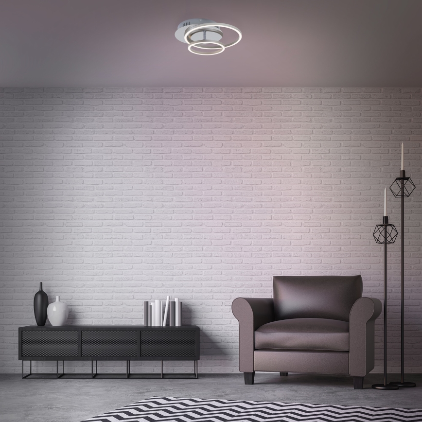 Briloner 3222-018 - LED Reguliuojamas lubinis šviestuvas FRAMES LED/30W/230V