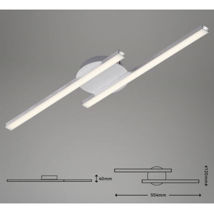 Briloner 3257-029 - LED Ant pagrindo montuojamas sietynas GO 2xLED/6W/230V