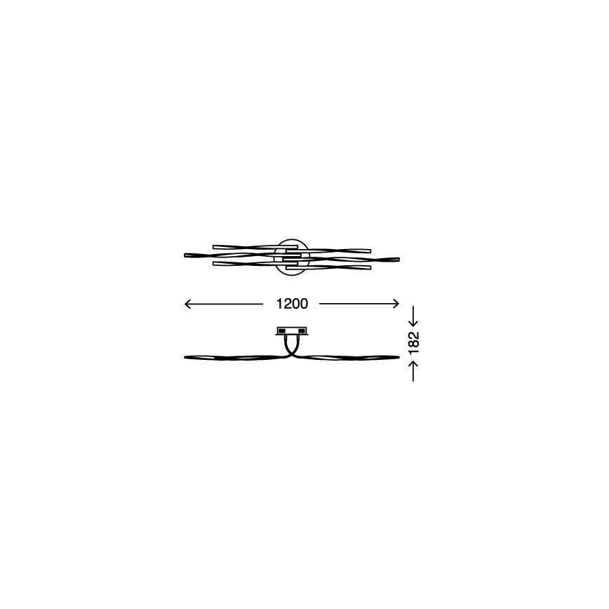 Briloner 3340-062 - LED pritemdomas lubinis šviestuvas TWIN 6xLED/7,5W/230V