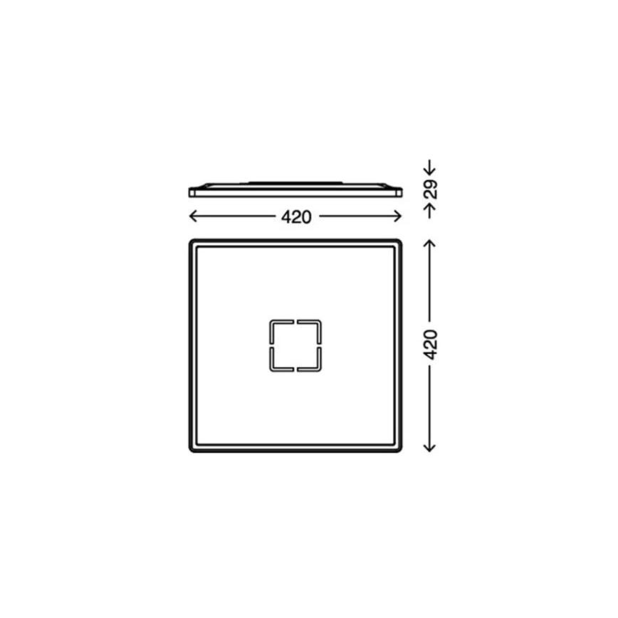 Briloner 3393-015 - LED Lubinis šviestuvas FREE LED/22W/230V 42x42 cm