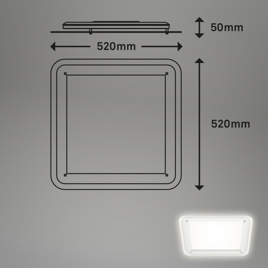 Briloner 3397-016 - LED Lubinis šviestuvas FREE LED/22W/230V