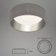 Briloner 3482014 - LED lubinis šviestuvas MAILA STARRY LED/12W/230V pilka/sidabras