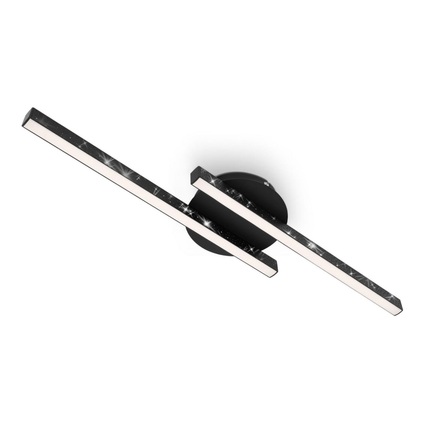 Briloner 3517-025 - LED Ant pagrindo montuojamas sietynas REY 2xLED/6W/230V juodas