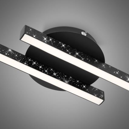 Briloner 3517-025 - LED Ant pagrindo montuojamas sietynas REY 2xLED/6W/230V juodas