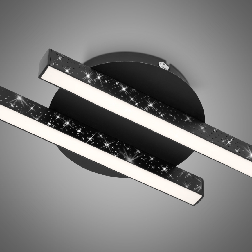 Briloner 3517-025 - LED Ant pagrindo montuojamas sietynas REY 2xLED/6W/230V juodas