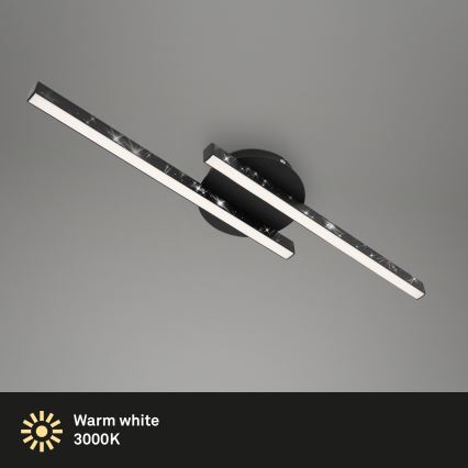 Briloner 3517-025 - LED Ant pagrindo montuojamas sietynas REY 2xLED/6W/230V juodas