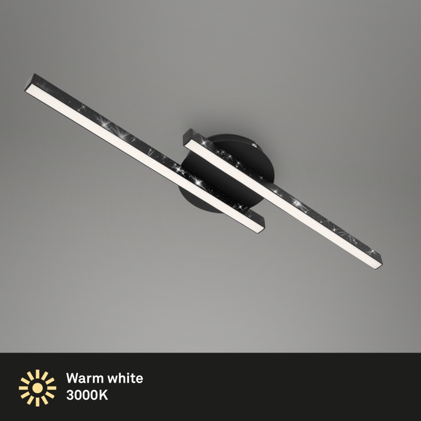 Briloner 3517-025 - LED Ant pagrindo montuojamas sietynas REY 2xLED/6W/230V juodas