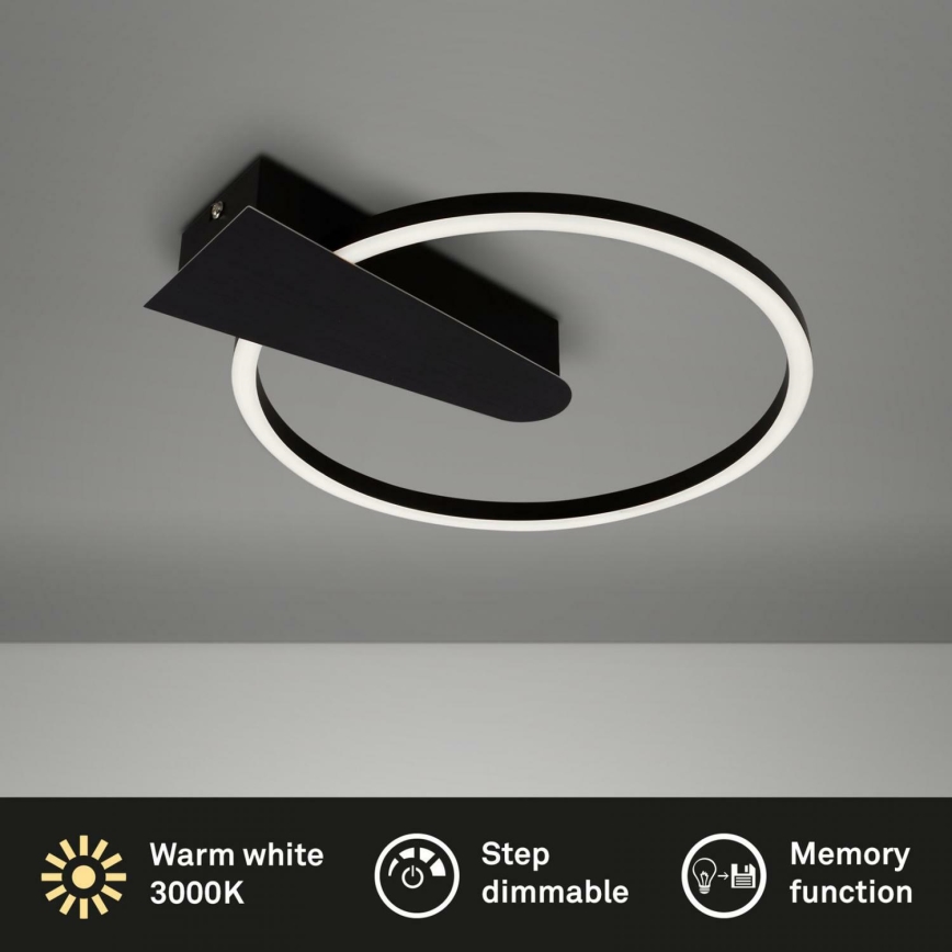 Briloner 3542-015 - LED Pritemdomas lubinis šviestuvas NICO LED/12W/230V juoda