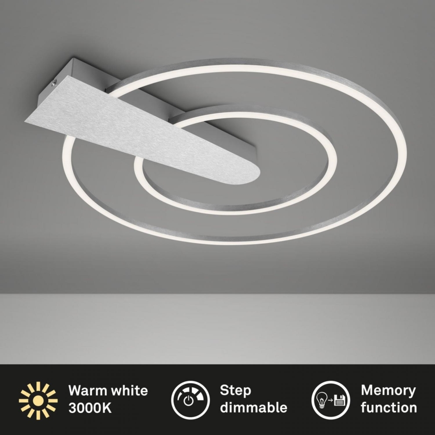 Briloner 3543-018 - LED Pritemdomas lubinis šviestuvas NICO LED/25W/230V matinis chromas