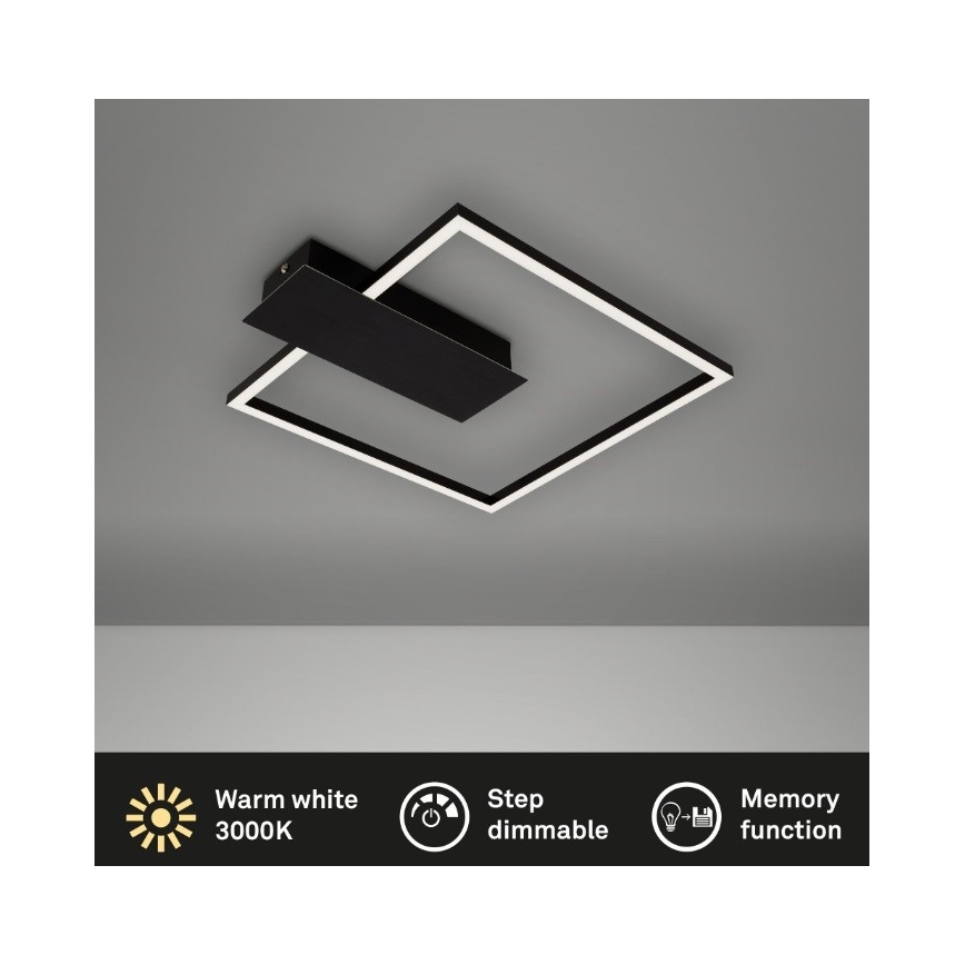 Briloner 3544-015 - LED Pritemdomas lubinis šviestuvas NICO LED/12W/230V juoda