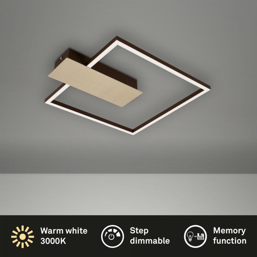 Briloner 3544-017 - LED Pritemdomas lubinis šviestuvas NICO LED/12W/230V auksas