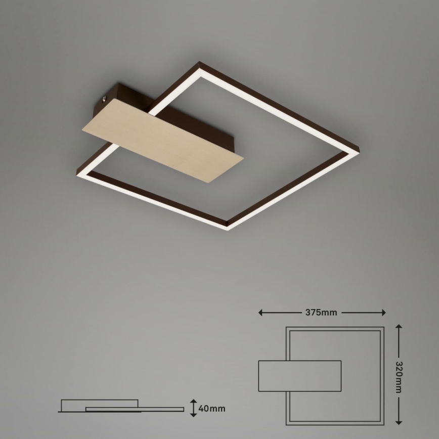 Briloner 3544-017 - LED Pritemdomas lubinis šviestuvas NICO LED/12W/230V auksas