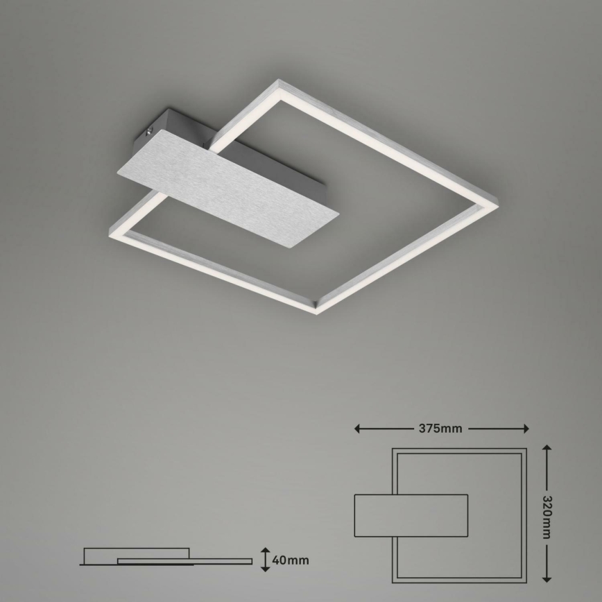 Briloner 3544-018 - LED Pritemdomas lubinis šviestuvas NICO LED/12W/230V matinis chromas