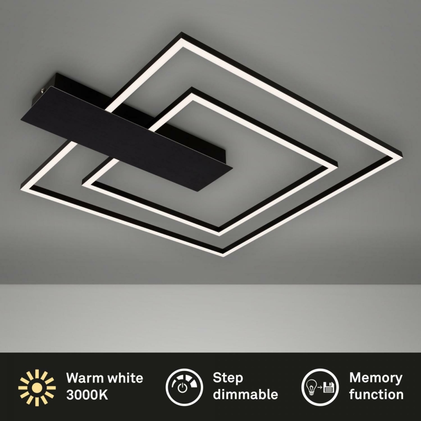 Briloner 3545-015 - LED Pritemdomas lubinis šviestuvas NICO LED/25W/230V juoda