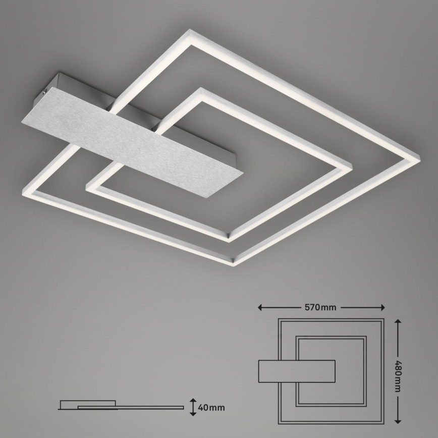Briloner 3545-018 - LED Pritemdomas lubinis šviestuvas NICO LED/25W/230V matinis chromas