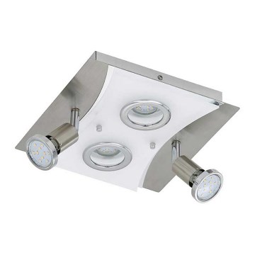 Briloner 3582-042 - LED lubinis šviestuvas RIPOSO 2xLED/5W/230V + 2xGU10/3W